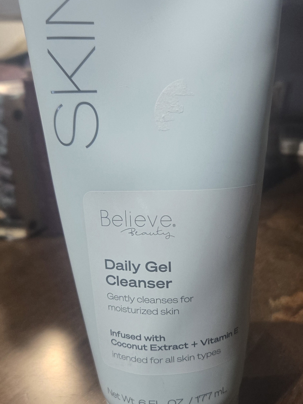 Believe Beauty Daily Gel Cleanser w/Coconut Extract + Vit E 6.0oz EA, Vegan
